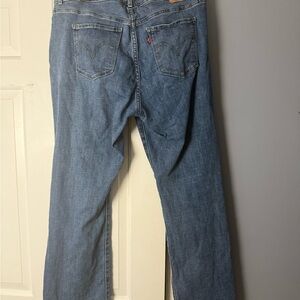 Levi's Women's Boot Cut Jeans - Blue Size 14 Vintage